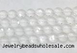 CCBS23 15 inches 16mm faceted coin white crystal beads wholesale