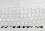 CCBS27 15 inches 12mm faceted heart white crystal beads wholesale