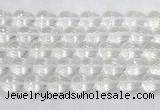 CCBS47 15 inches 12*16mm faceted teardrop white crystal beads wholesale