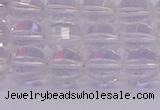 CCC621 15.5 inches 6mm faceted round natural white crystal beads