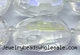 CCC636 15 inches 12*16mm - 15*25mm faceted nuggets AB-color white crystal beads