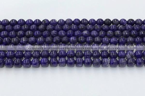 CCG315 15.5 inches 6mm round dyed charoite gemstone beads
