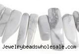 CCH40 16 inches white howlite chips gemstone beads wholesale