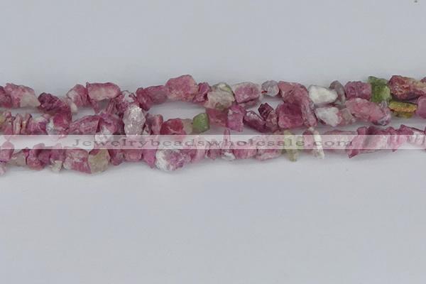 CCH706 15.5 inches 6*8mm - 10*14mm pink tourmaline chips beads