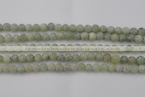 CCJ202 15.5 inches 8mm round China jade beads wholesale