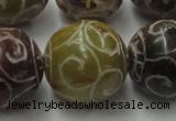 CCJ309 15.5 inches 24mm round China jade beads wholesale