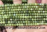 CCJ330 15.5 inches 4mm round green China jade beads wholesale