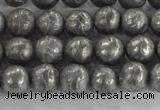 CCJ350 15.5 inches 8mm carved round plated China jade beads