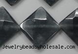 CCN1635 15.5 inches 20*20mm faceted diamond candy jade beads