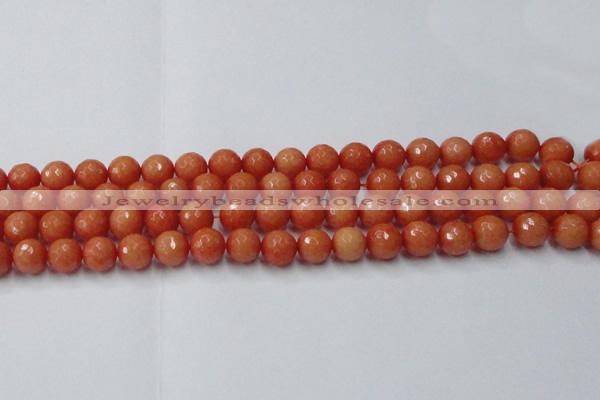 CCN2053 15 inches 10mm faceted round candy jade beads wholesale