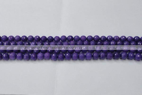 CCN2059 15 inches 8mm faceted round candy jade beads wholesale