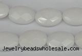 CCN2200 15.5 inches 13*18mm faceted oval candy jade beads