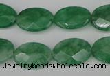CCN2209 15.5 inches 13*18mm faceted oval candy jade beads