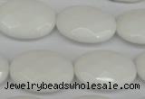 CCN2220 15.5 inches 18*25mm faceted oval candy jade beads