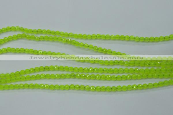 CCN2261 15.5 inches 4mm faceted round candy jade beads wholesale