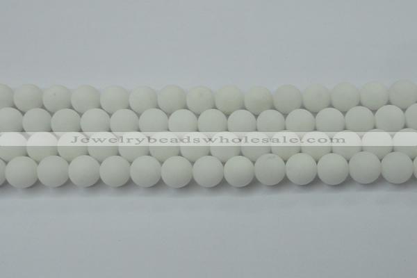 CCN2440 15.5 inches 8mm round matte candy jade beads wholesale