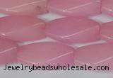 CCN2615 15.5 inches 15*30mm twisted rectangle candy jade beads
