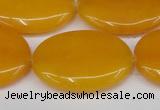 CCN3985 15.5 inches 30*40mm oval candy jade beads wholesale