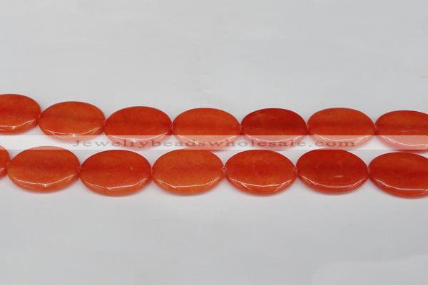 CCN3986 15.5 inches 30*40mm oval candy jade beads wholesale