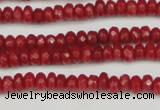 CCN4103 15.5 inches 2*4mm faceted rondelle candy jade beads