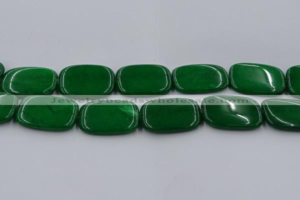 CCN4212 15.5 inches 30*40mm rectangle candy jade beads wholesale