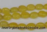 CCN516 15.5 inches 8*10mm oval candy jade beads wholesale