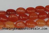 CCN517 15.5 inches 8*10mm oval candy jade beads wholesale