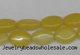 CCN525 15.5 inches 10*14mm oval candy jade beads wholesale