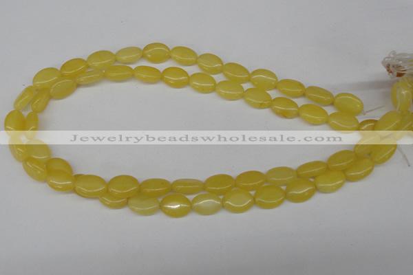 CCN525 15.5 inches 10*14mm oval candy jade beads wholesale