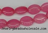 CCN526 15.5 inches 10*14mm oval candy jade beads wholesale