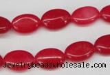 CCN528 15.5 inches 10*14mm oval candy jade beads wholesale