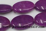 CCN549 15.5 inches 18*25mm oval candy jade beads wholesale