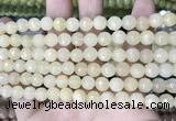 CCN5704 15 inches 8mm faceted round candy jade beads
