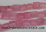 CCN586 15.5 inches 8*8mm square candy jade beads wholesale
