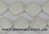 CCN595 15.5 inches 15*15mm diamond candy jade beads wholesale