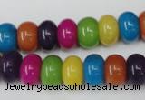 CCN722 15.5 inches 8*12mm rondelle candy jade beads wholesale