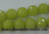 CCN845 15.5 inches 14mm faceted round candy jade beads wholesale
