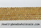 CCR378 15.5 inches 6mm round citrine gemstone beads wholesale
