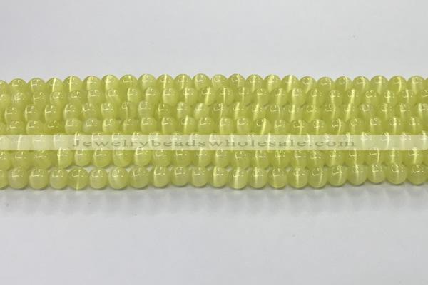 CCT1414 15 inches 4mm, 6mm round cats eye beads