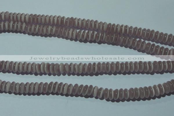 CCT260 15 inches 3*7mm rondelle cats eye beads wholesale