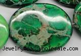 CDE188 15.5 inches 30*40mm oval dyed sea sediment jasper beads