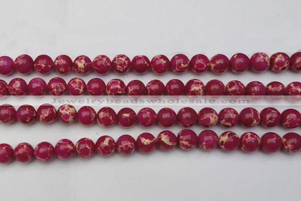 CDE2037 15.5 inches 12mm round dyed sea sediment jasper beads