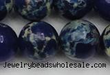 CDE2097 15.5 inches 22mm round dyed sea sediment jasper beads