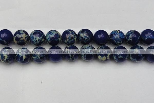 CDE2098 15.5 inches 24mm round dyed sea sediment jasper beads