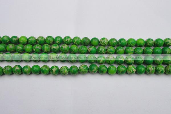 CDE2222 15.5 inches 8mm round dyed sea sediment jasper beads