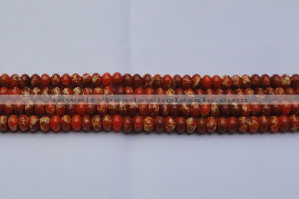 CDE2604 15.5 inches 12*16mm rondelle dyed sea sediment jasper beads