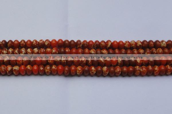 CDE2605 15.5 inches 13*18mm rondelle dyed sea sediment jasper beads