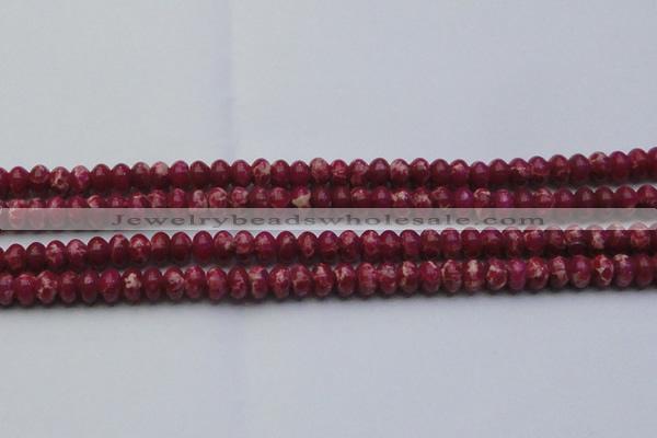 CDE2626 15.5 inches 8*12mm rondelle dyed sea sediment jasper beads