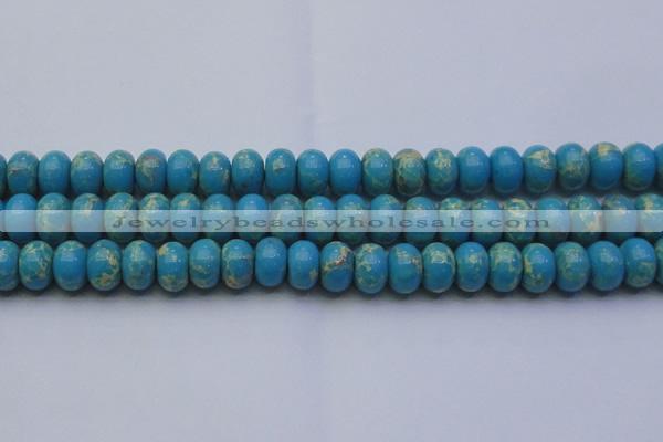 CDE2655 15.5 inches 15*20mm rondelle dyed sea sediment jasper beads