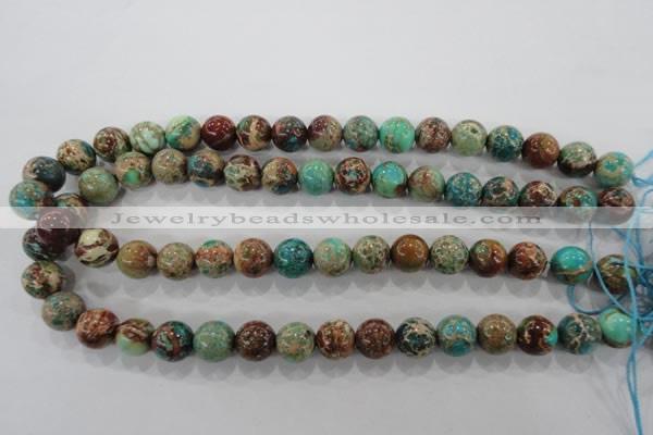 CDE805 15.5 inches 12mm round dyed sea sediment jasper beads wholesale